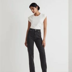 Madewell Women's Perfect Vintage Straight Jeans Lunar Wash